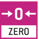 Obnoví se zobrazení na 0 ZERO